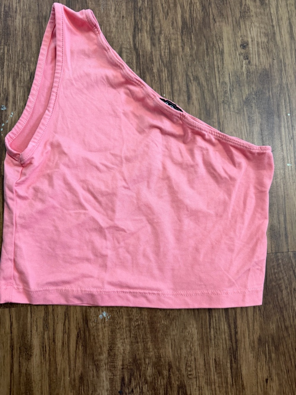 3/$10 One-Shoulder Pink Crop Top